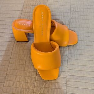 Marc Fisher Women's Bold Orange Mules